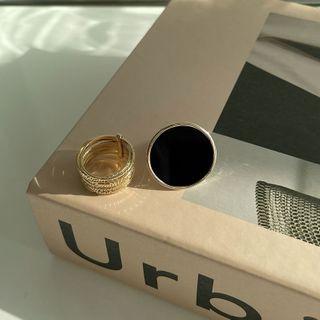 Bound Skinny Ring Set Gold - One Size