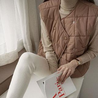 Double Snap-button Padded Vest