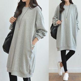 Slit-back Pullover Dress