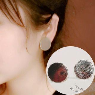 Textured Circle Earrings