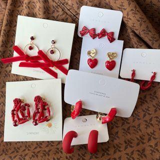 Ribbon / Heart / Alloy Earring (various Designs)