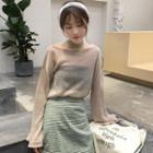 Bell Sleeve See-through Sweater