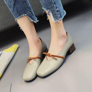 Block Heel Flats