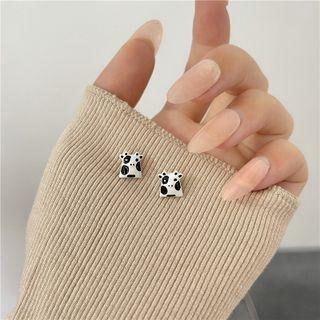 Milk Cow Sterling Silver Earring