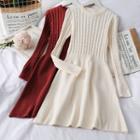 Cable-knit Mini Dress