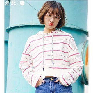 Stripe Long-sleeve Hoodie