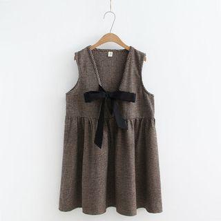 Houndstooth Pinafore Dress