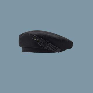 Plain Beret Hat Black - Adjustable