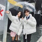Couple Matching Strap-detail Padded Jacket