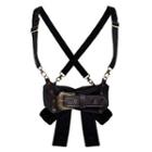 Bow Harness Belt Black & Coffee - One Size