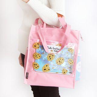Printed Panel Shopper Bag