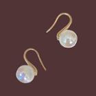 Sterling Silver Stud Earring 1 Pair - S925 Silver - Gold - One Size