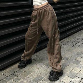 Mid Rise Wide Leg Sweatpants