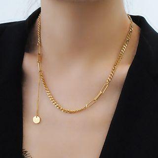 Stainless Steel Asymmetrical Necklace