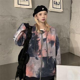 Tie-dyed Zip-up Hoodie