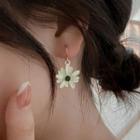 Flower Asymmetrical Dangle Earring