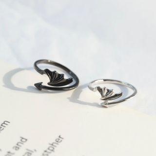 Devil Sterling Silver Open Ring