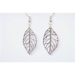 Hollow Out Leaf Hook Earring