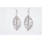 Hollow Out Leaf Hook Earring