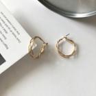 Twist Loop Earring 1 Pair - Gold - One Size