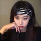 Zebra Print Headband White - One Size