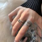 Knot / Layered Sterling Silver Ring J1408 - Silver - One Size