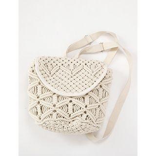 Crochet-knit Backpack
