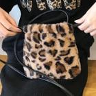 Leopard Drawstring Crossbody Bag