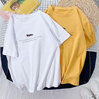 Shoe Print Short-sleeve T-shirt