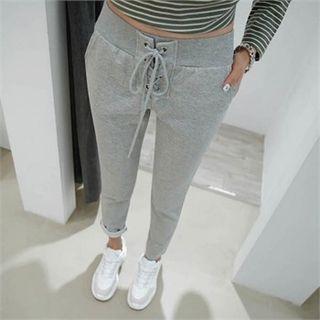 Lace-up Waist Sweatpants