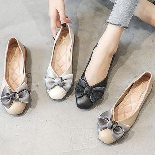 Ribbon Chunky-heel Pumps