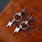 Stainless Steel Lightning Dangle Earring 549 - 1 Pair - One Size