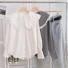Long-sleeve Peter-pan Collar Blouse (various Designs)