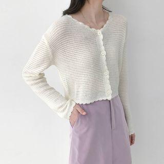 Frill Trim Light Cardigan