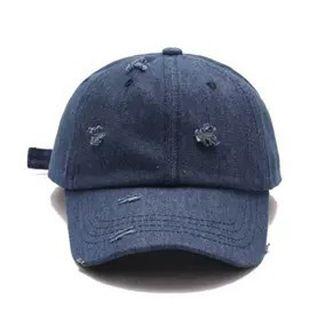 Ripped Denim Baseball Cap