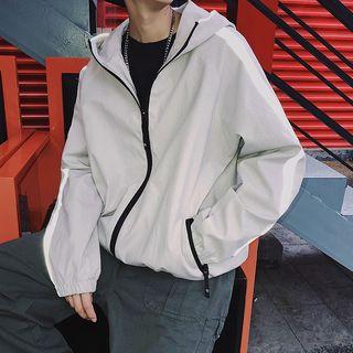 Reflexive Trim Zip Hooded Jacket