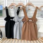 Drawstring-waist Wide-leg Playsuit