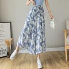 Tie-dyed Wide Leg Chiffon Pants