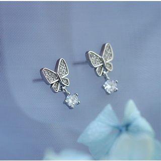 Butterfly Earring 1 Pc - As Shown In Figure - One Size