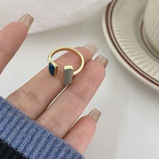 Glaze Alloy Open Ring 01# - Gold - One Size