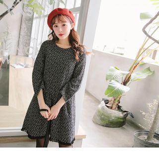 Tassel Hem Pattern A-line Dress