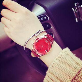 Faceted Strap Watch