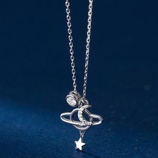 Planet Necklace S925 Silver Necklace - Silver - One Size