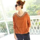 Two-tone Long-sleeve Top