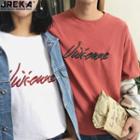 Couple Embroidered T-shirt