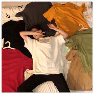 Round Neck Plain Long Sleeve Top