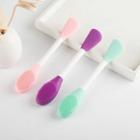 Dual Head Silicone Facial Mask Brush With Face Wash Brush
