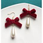 Bow Pearl Earring/clip-on Earring