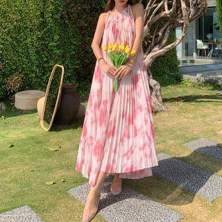 Spaghetti Strap Tie-dye Maxi Sundress