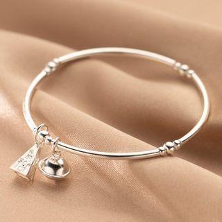 Bell Bangle 1 Pc - S925 Silver - Silver - One Size